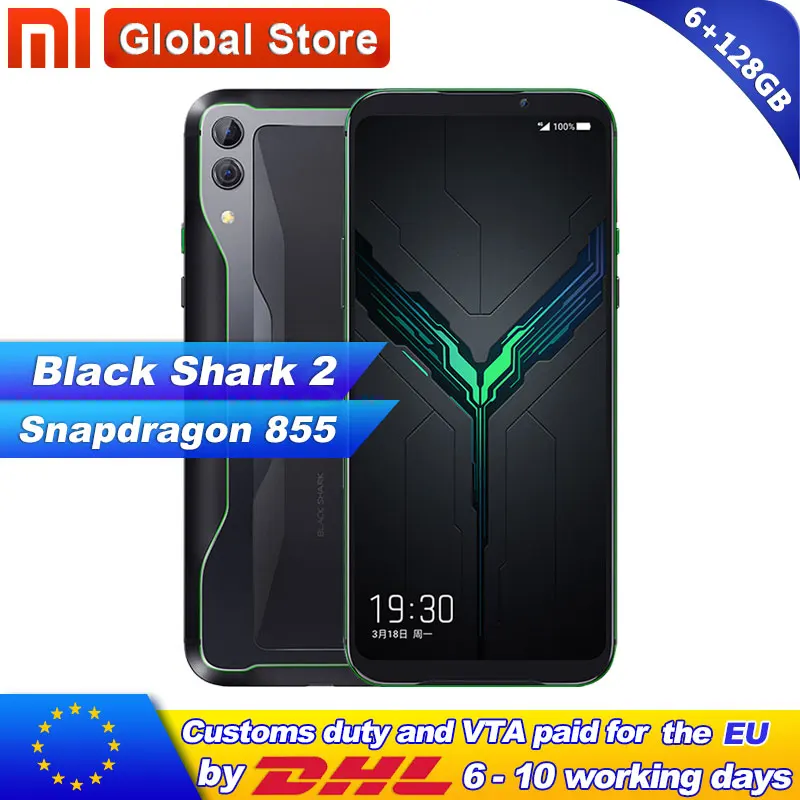 Xiaomi Black Shark 2 игровой телефон 6 ГБ Оперативная память 128 Гб Встроенная Смартфон