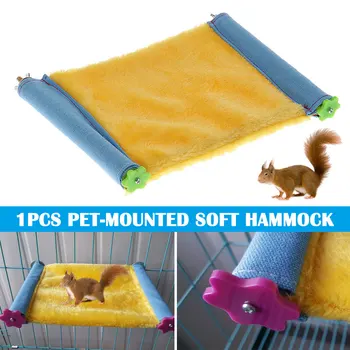 

Small Animals Hammock Warm Plush Hamster Pets Hanging Bed Cage Toys J2Y