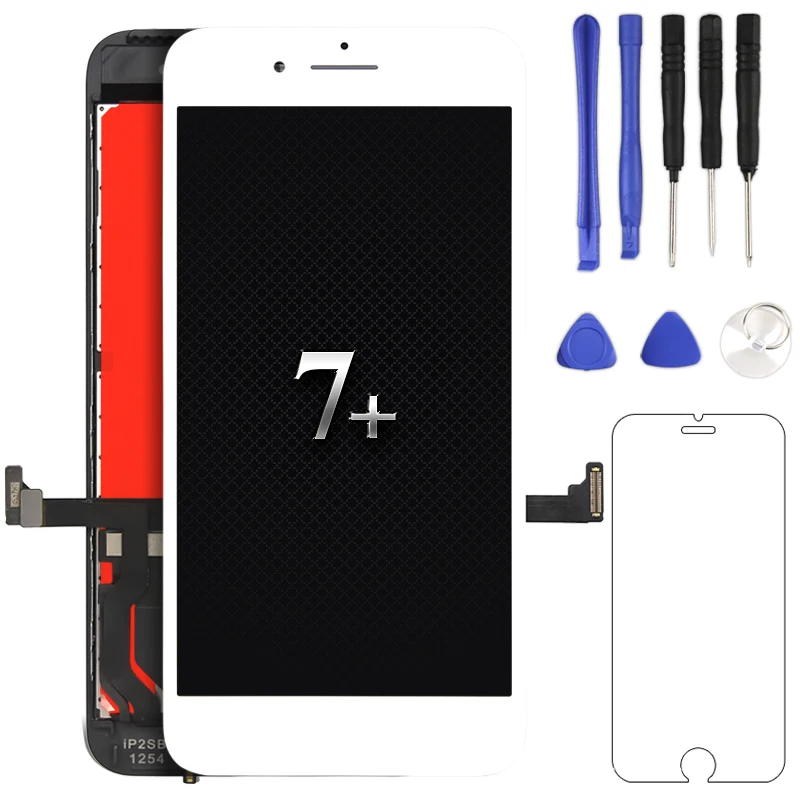 

1pc for iphone 7plus LCD Display with 3D Touch Screen no dead pixel Assembly Replacement White/black For mobile phone screen