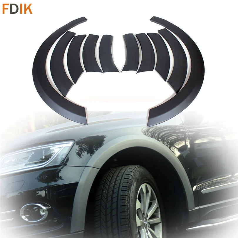 

Updated Black Wide Fender Flares Wheel Arch Eyebrows Scratch Protector Guards Trim Cover for Audi Q5 Non-Sline 2009-2016