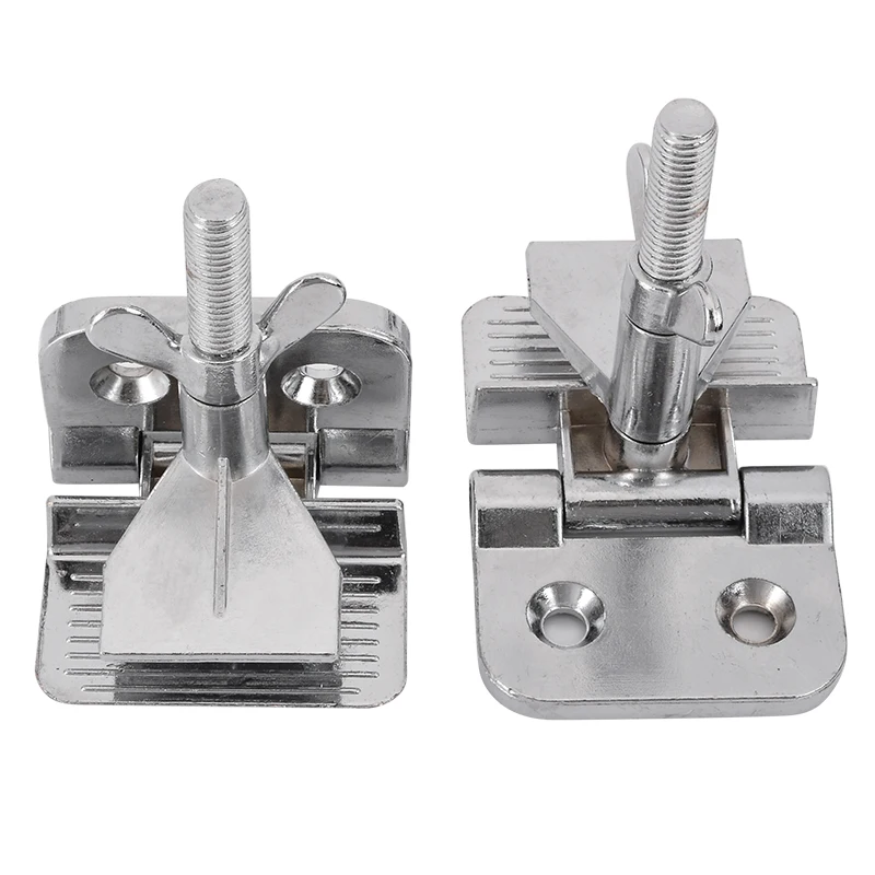 2pcs/set Heavy Duty Zinc Alloy Screen Printing Speedball Hinge Clamp Butterfly Hinge Double-Buret Clamp Hardware Cilp Tools