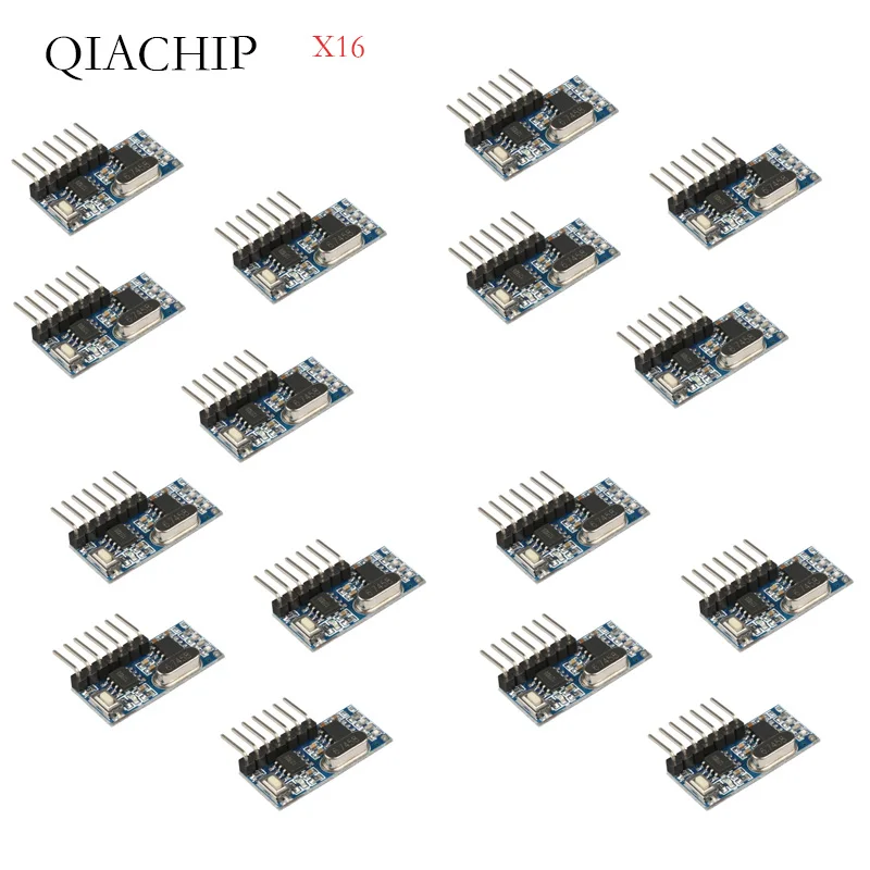 

DIFODA 16 Pcs 433Mhz Wireless Remote Control Switch 4CH RF Relay EV1527 Encoding Learning Module For Light Relay Receiver