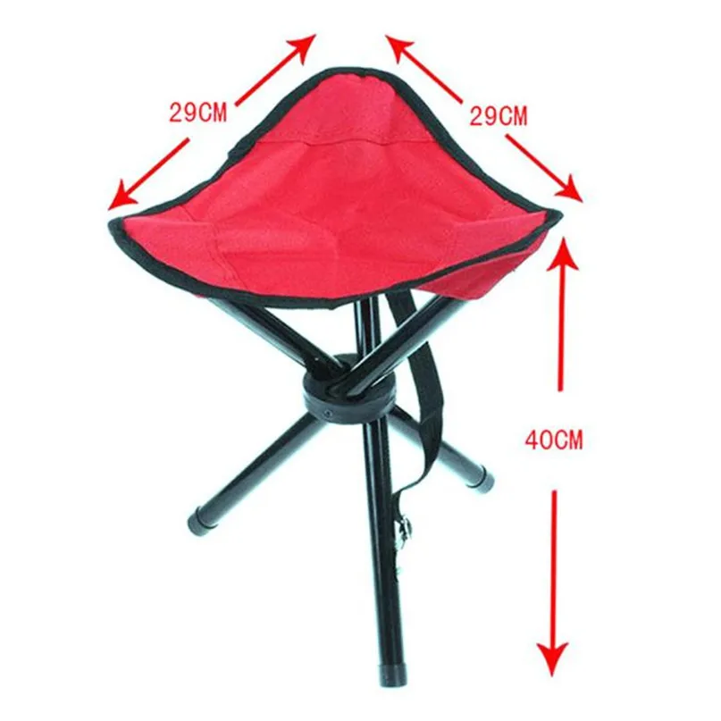 Outdoor Portable Three-Legged Folding Stool Fishing Chairs Camping Folding Stool Portable 3 Legs Chair Tripod Seat Outdoor #2O29 (5)