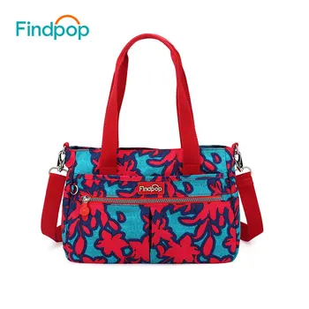 

Findpop Women Handbag 2017 Floral Crossbody Bag Canvas Printing Handbag Fashion Casual Waterproof Large Capacity Crossbody Bags
