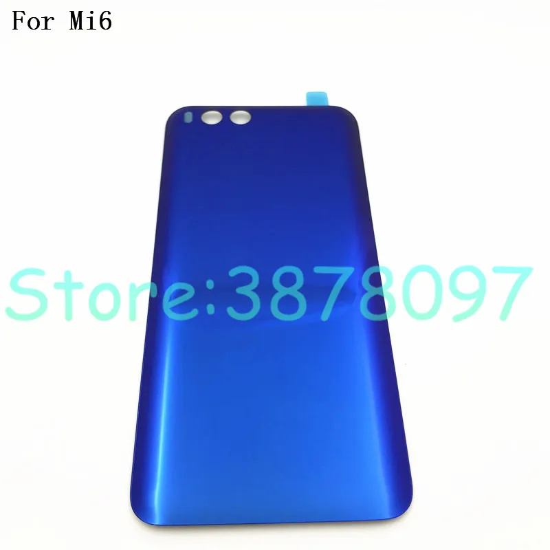 Original New 5.15 inches Battery Back Cover For Xiaomi Mi 6 Hard Glass Surface protective Phone Case Mi6 M6 With Logo | Мобильные