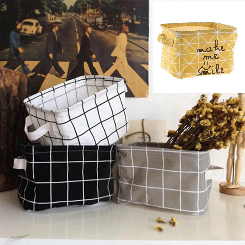 

Popular Stylish Rural Sundry Storage Box Remote Storage Baskets Desktop Organizer Cosmetics Receive Cloth Basket