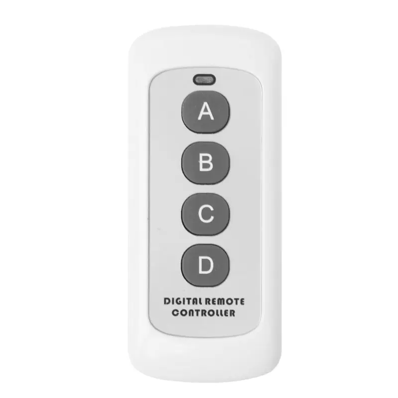 

Remote Control Light Switch 433MHz 4-Channel Learning Code Transmitter Wireless Key Fob Garage Door Opener