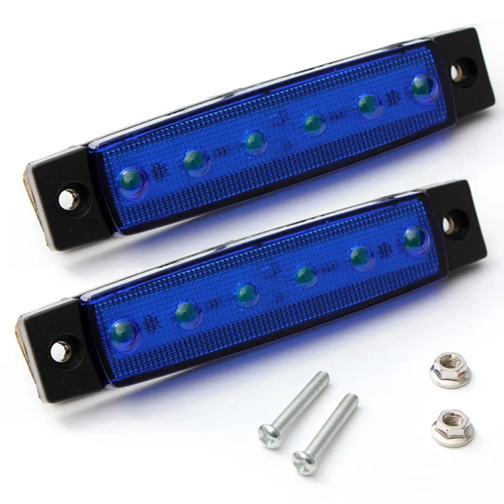 10 шт./30 шт 6 SMD СВЕТОДИОДНЫЙ Грузовой автомобиль Прицеп Боковые указатели поворота