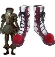 It: Chapter 2 Pennywise ตัวตลก Joker คอสเพลย์เครื่องแต่งกายรองเท้ารองเท้าฮาโลวีน