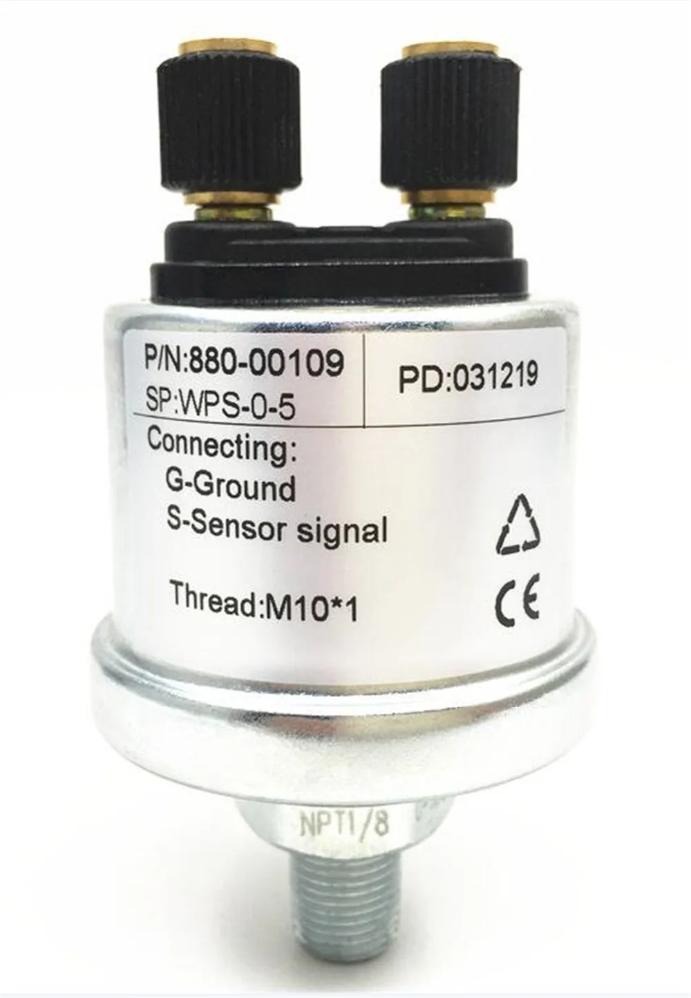 

1pc Brand New Oil Pressure Sensors M10X1 NPT1/8 Mechanical Fuel Pressure Sensors 0-5Bar or 0-10Bar Alarm for Auto Gauges