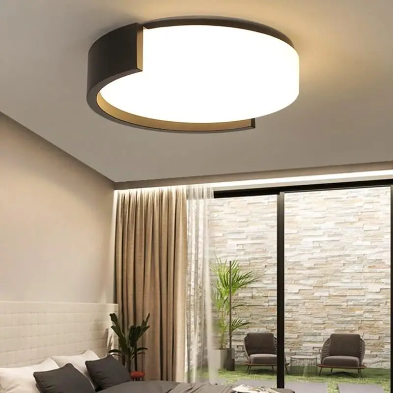 

Black/White Round Modern LED Ceiling Lights For Living Room Bedroom Indoor Hmoe Lighting Luminaria LED Ceiling Lamp AC265-85V