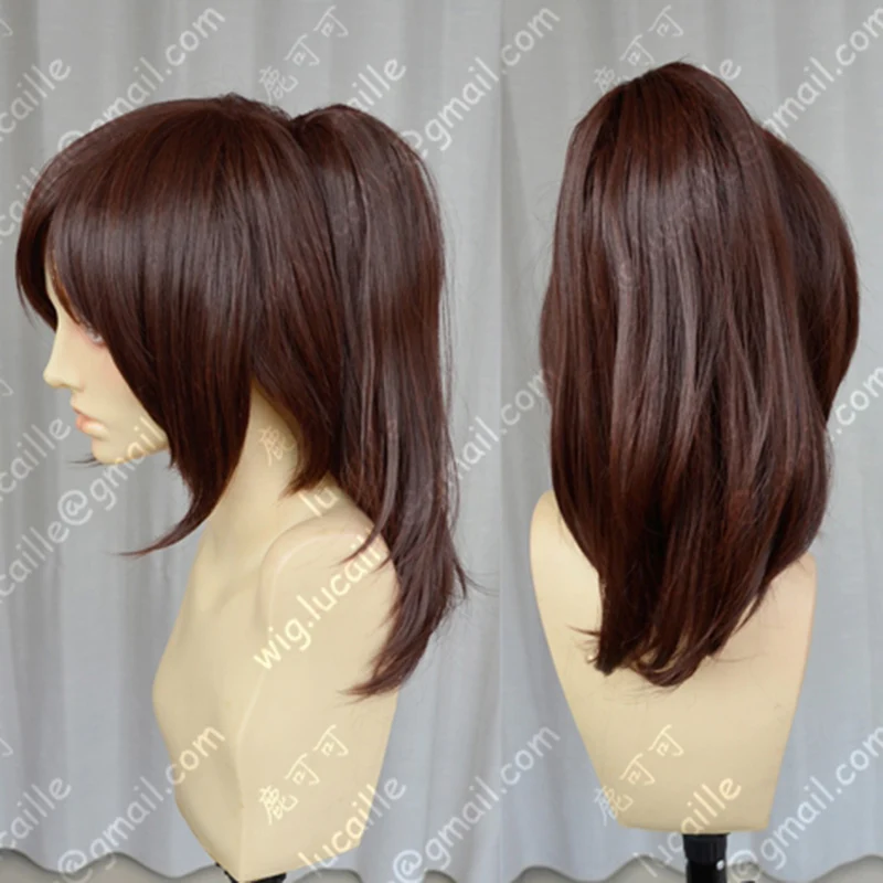 Блузка Attack on Titan Sasha красновато-коричневые волосы с заколка для хвоста термостойкий косплей костюм парик+ Бесплатный парик Кепка
