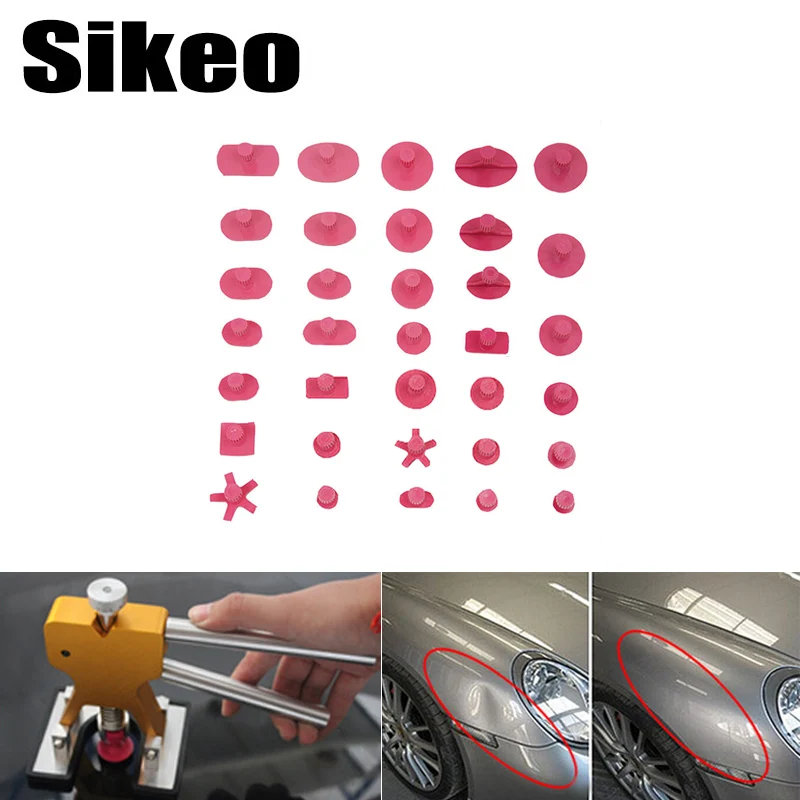 

Glue Tabs Tools Kit for Car Paintless Dent Repair Tool Auto Suction Cups for Dent Lifter Puller Tabs for Reverse Hammer