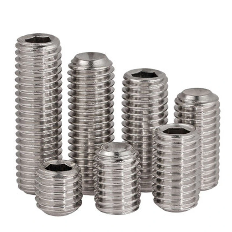 M1.6 M2 M2.5 304 Stainless Headless Hex Hexagon Socket Set Screw Concave End M1.6 M2 M2.5 304 Stainless Headless Hex Hexagon Socket Set Screw Concave End