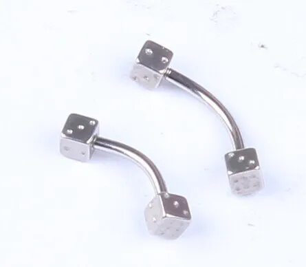 1 шт 16Gx8x3mm нержавеющая сталь КОСТИ брови кольцо микро Бент Штанги панк мяч глаз ногтей кольца, пирсинг тела, украшения