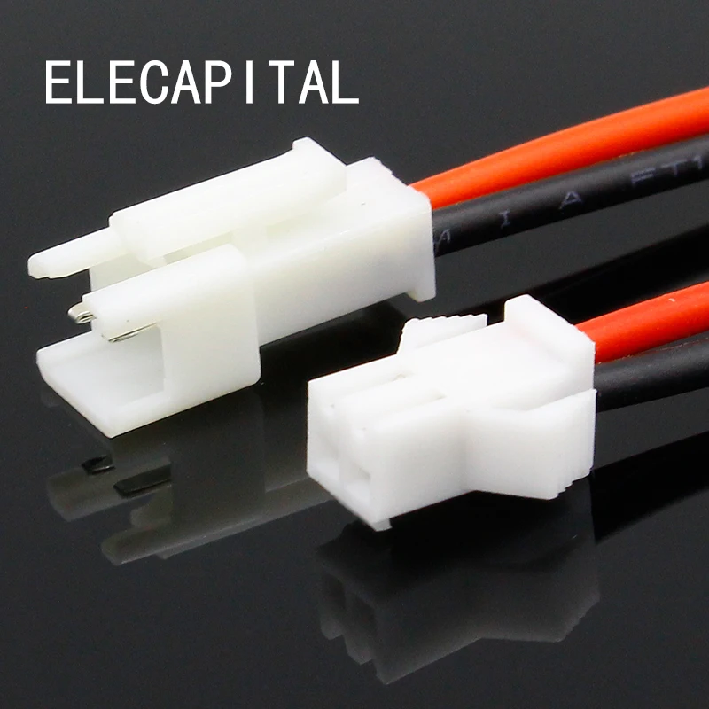 Promotion 10Pairs 10cm Long JST SM 2Pins Plug Male to Female Wire Connector
