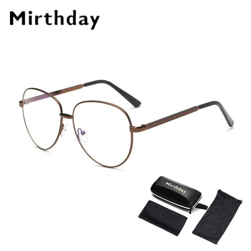 C10 Brown Box Металлические Пилотные очки против голубого излучения для женщин и мужчин, фирменный дизайн, синий светильник, блокирующий фильтр, очки, игровые компьютерные очки - Цвет оправы: C10 Brown Box