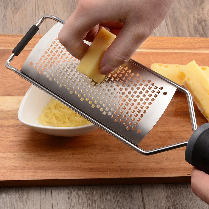 

Stainless Steel Cheese Zester Chocolate Lemon Ginger Potato Grater Manual Cheese Grater Slicer With Protective Cover