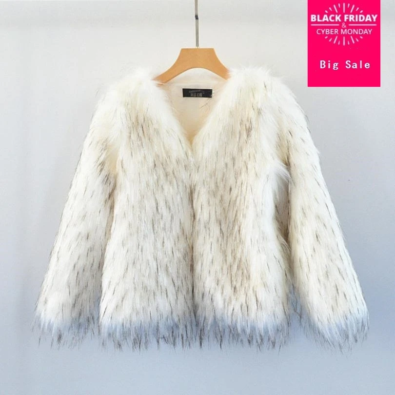 2018 Winter women's jacket faux Raccoon Dog Fur coat Small fragrance long sleeve imitation fur slim was thin outwear L1608 | Женская