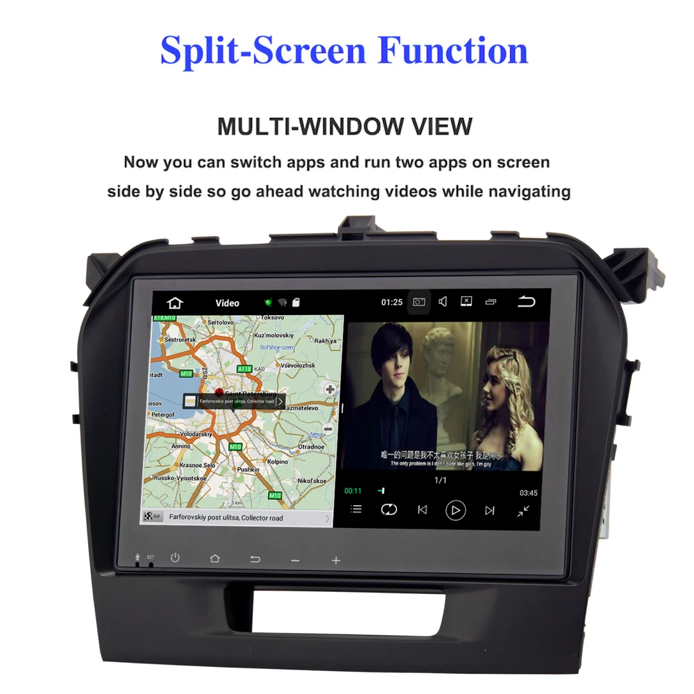Cheap 9" Android 9.0 Car Stereo for Suzuki Vitara dvd 2016 2017 AutoRadio Headunit vehicle GPS Steering wheel Control WiFi 4G BT 2