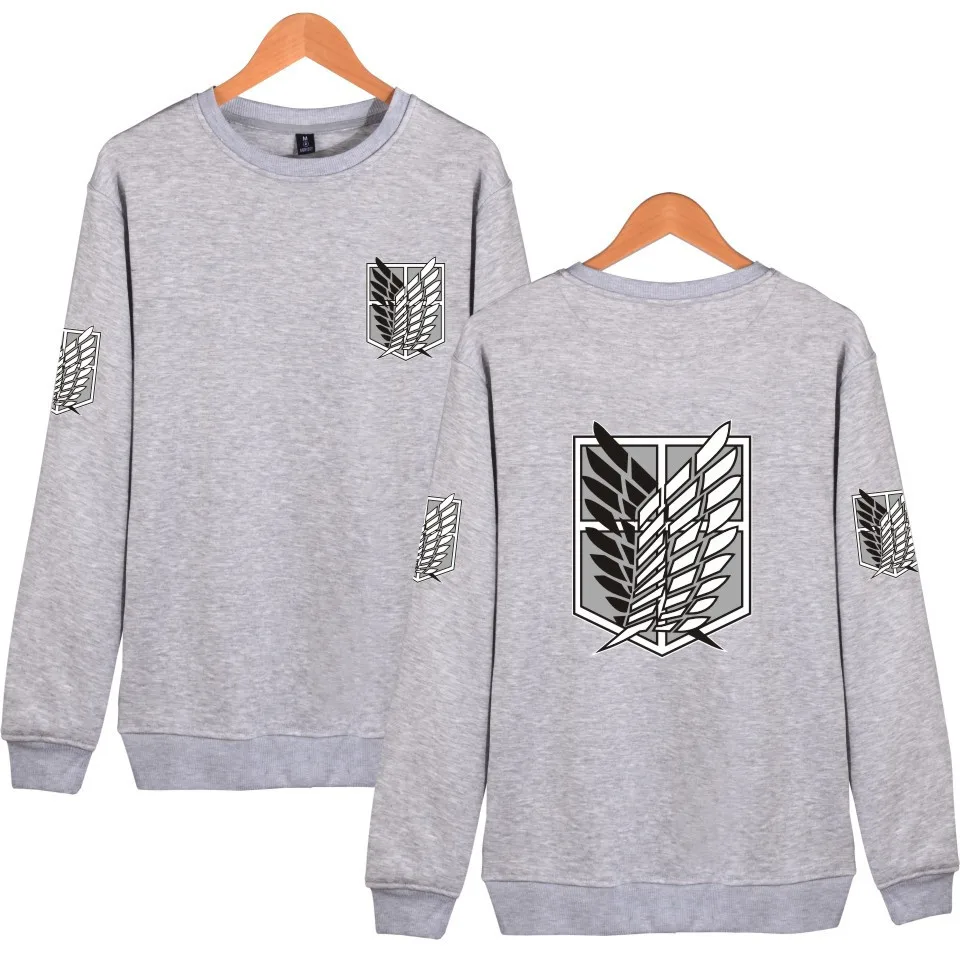 

New Arrivals Summer & Autumn Capless Hoodies Attack On Titan Sweatshirt Harajuku Brand Clothing For Men Moletom Masculino