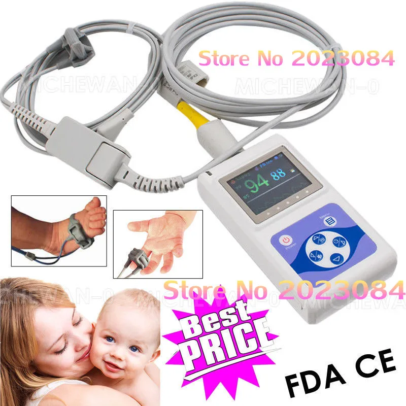 CMS60D Neonatal Infant Child Pulse Oximeter SPO2 PR Heart Rate Monitor