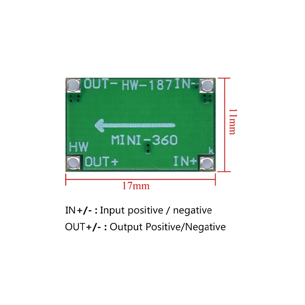 10 шт. понижающий преобразователь Mini360 DC модуль 4 75 в 23 до 1 В 17 17x11x3 8 мм|buck converter|step down