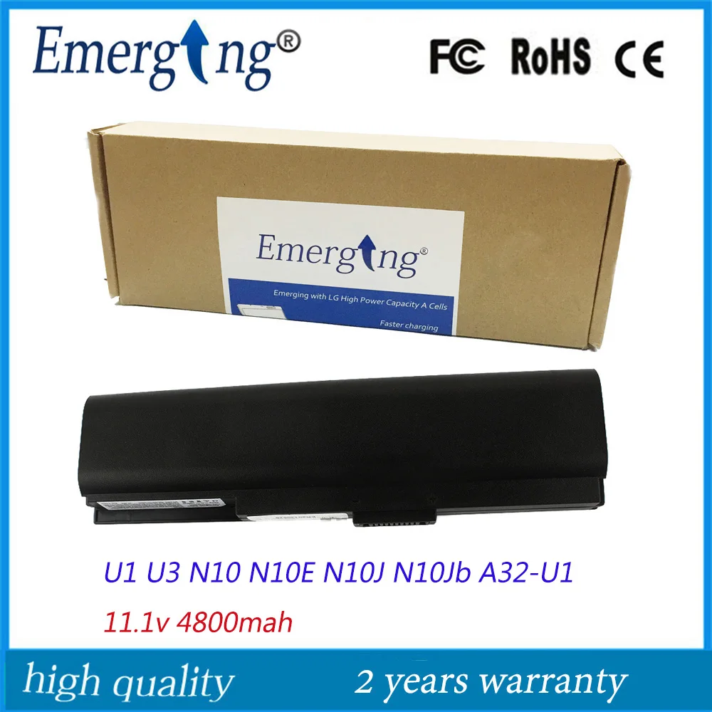 

11.1v 4400mah Korea CELL High Quality New Laptop Battery for ASUS U1F U1E U3 U3K N10J N10E A32-U1