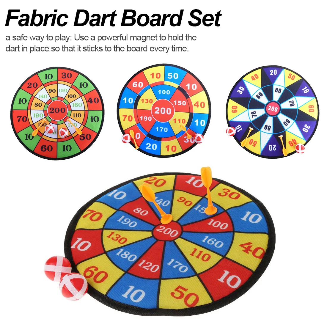 Sports Toys Fabric Dart Board Set Kid Ball Target Game For Children Security Toy Gifts New