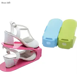 ISHOWTIENDA Новый 1 шт. 24*10 см витрина для обуви Органайзер космическая пластиковая стойка для хранения обуви пластиковая коробка-Органайзер