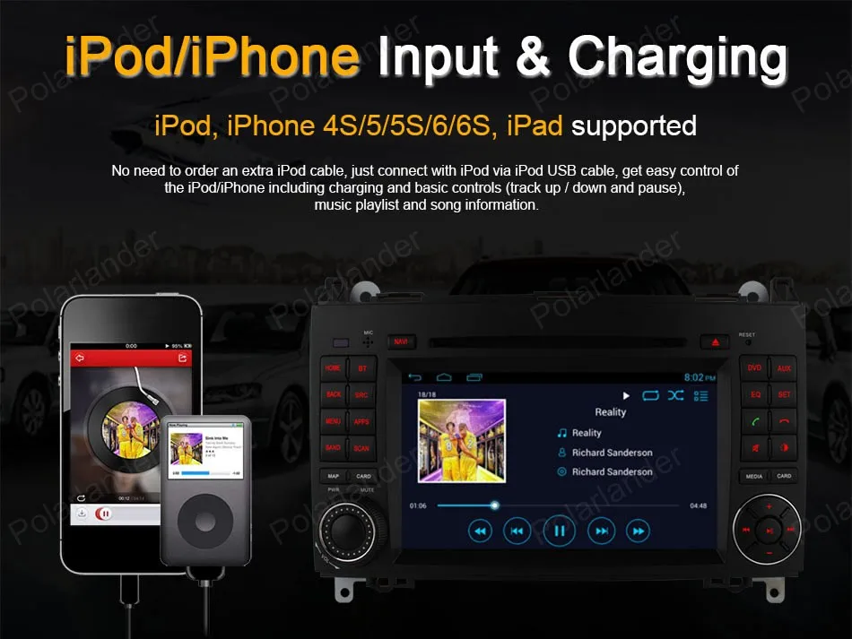 Top Android4.4 Car DVD Support DTV BT 3G WiFi GPS DAB+ TPMStouch screen Quad Core radio For Benz B200 W169 A160 Viano Vito 11