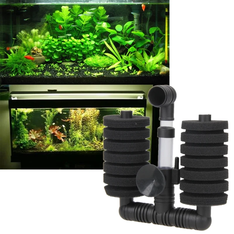 Aquarium Filter Fish Tank Air Pump Skimmer Biochemical Sponge Filter