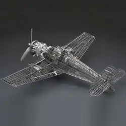 Цельнометаллический сплав DIY сборный самолет модель 1/48 F6F-5 hell cat fighter Скелет головоломка