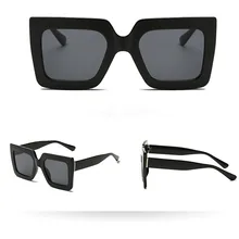 Квадратные Солнцезащитные очки для женщин, винтажные, негабаритные, для женщин и мужчин, винтажные, квадратная большая рама, форма, солнцезащитные очки, Ретро стиль, унисекс, feminino A8