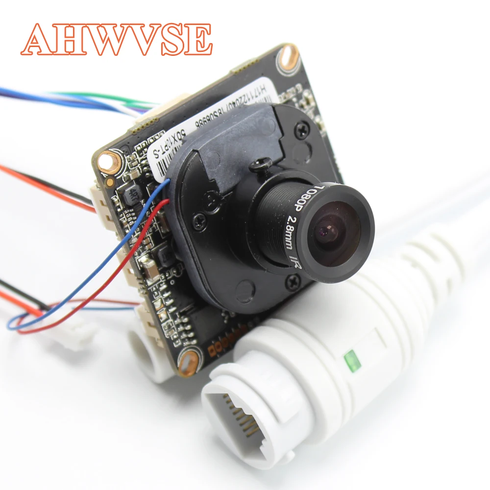 AHWVE DIY 1080 P 2MP IP Камера модуль доска с IRCUT RJ45 кабель ONVIF H264 мобильное приложение XMEYE Serveillance CMS 2,8 мм объектив