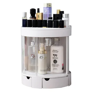

Multi-function Cosmetic storage box plastic desktop dressing table lipstick rack bathroom skin care rack dustproof wx8201045