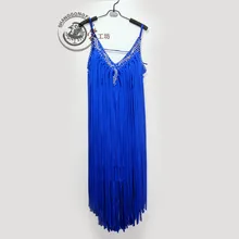 Стиль латинский танцевальный костюм с кисточками глубокий v-образный вырез латинское танцевальное платье для женщин детский конкурс латиноамериканских танцев платья S-4XL