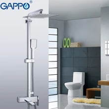 GAPPO набор сантехники латунный массажный душевой набор, ванная смеситель для дождевых осадков настенный для душа torneira do anheiro смесители