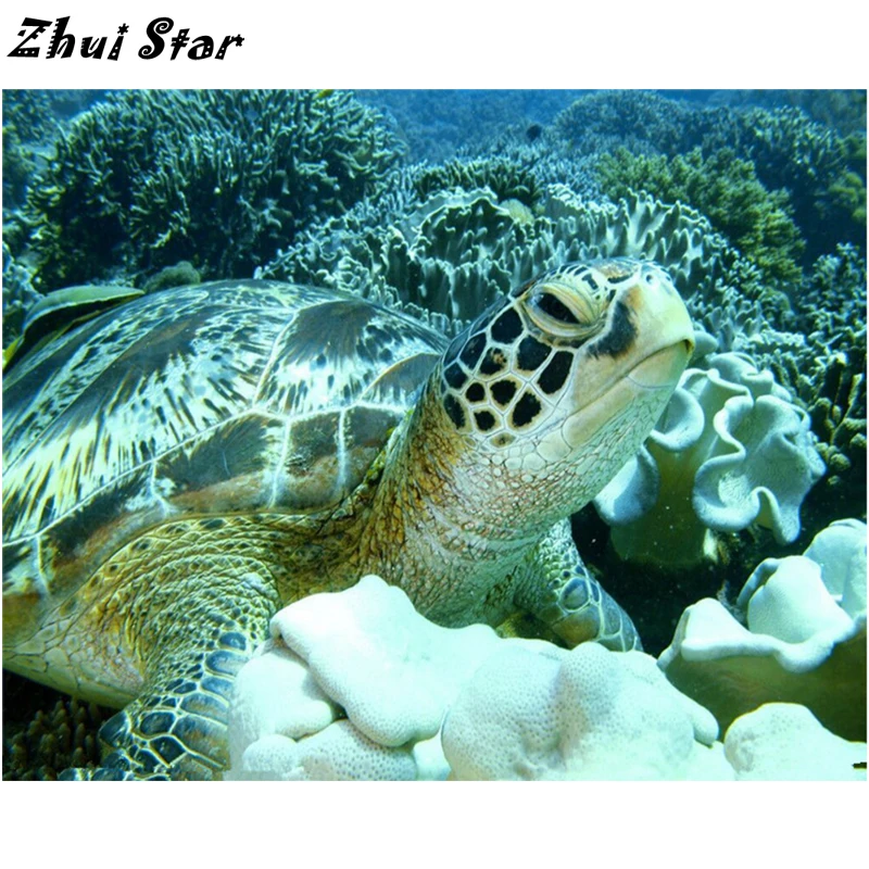 

NEW Diamond Embroidery 5D DIY Diamond Painting Turtle Animal Diamond Painting Cross Stitch Rhinestone Mosaic FC498