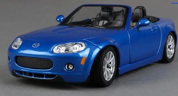 1:24 Advanced alloy Roadste модель, высокая имитация Mazda MX5, металлическое литье, высококачественная коллекционная модель - Цвет: Blue ordinary editio