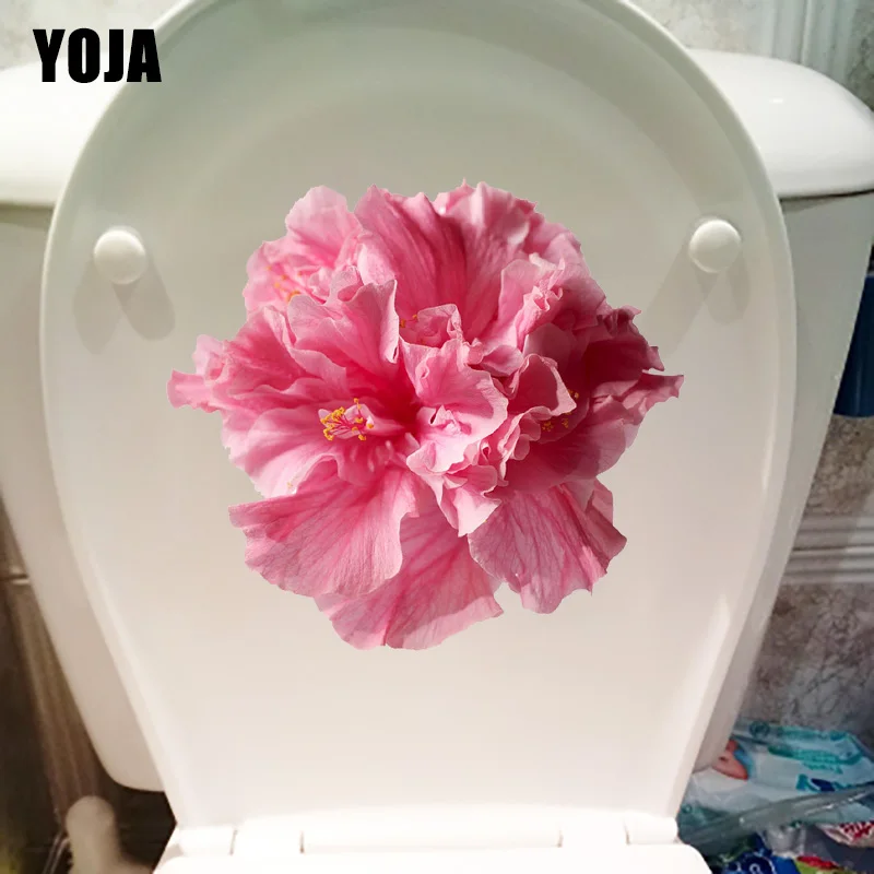 YOJA 21 9*20 см настоящий розовый цветок модный Декор для ванной комнаты туалета