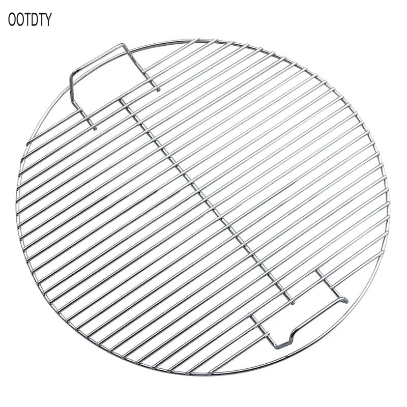 

Round Nonstick Heat Resistance Stainless Steel Barbecue Mesh Grill Grid Net Kitchen Cooking Outdoor Camping Tool