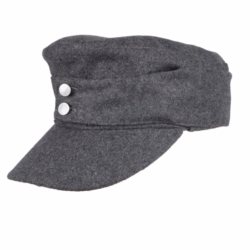  WWII GERMAN ARMY EM PANZER M43 M1943 FIELD WOOL CAP GREY IN SIZES