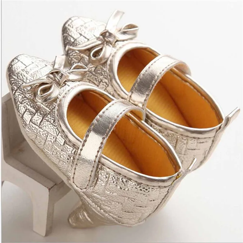 Newborn Baby Girl Fashion High Heels Soft Sole Toddler Bowknot Princess ...