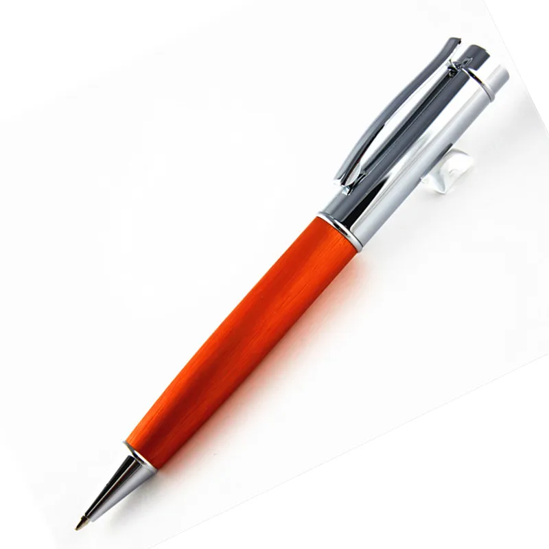 Высокое качество ручки школы класса люкс ручка из палисандра металлическая шариковая ручка с подарком Чехол канцелярские принадлежности шариковые ручки - Цвет: 05