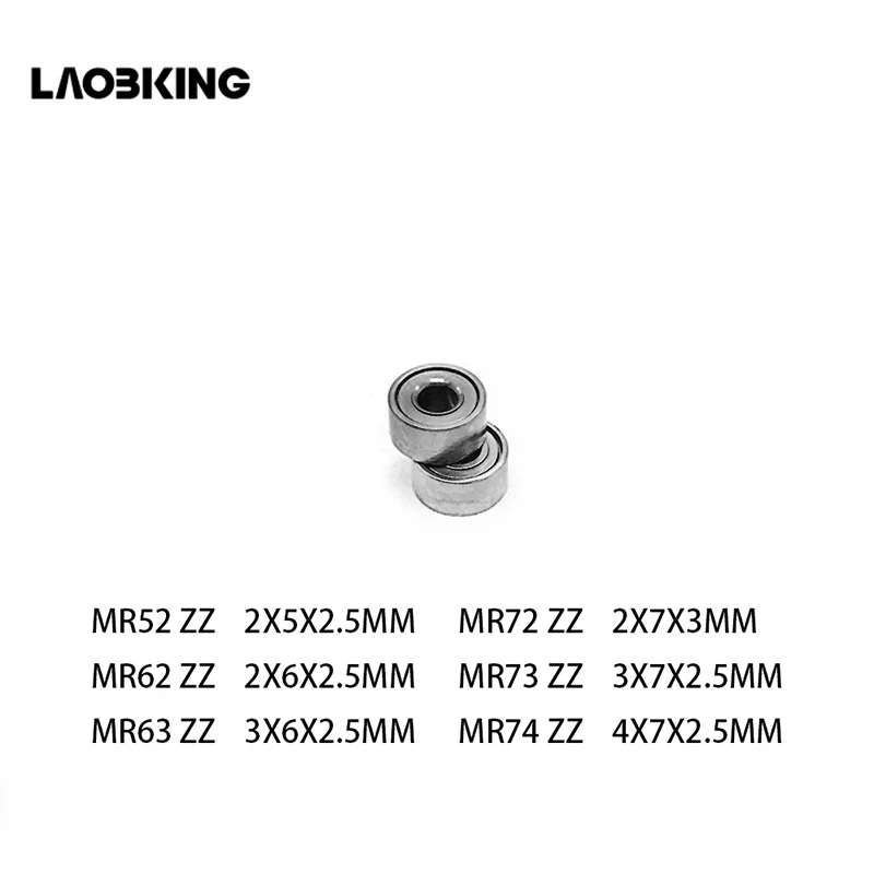 

10PCS MR52 ZZ MR62ZZ MR63ZZ MR72 ZZ MR73 ZZ MR74ZZ Mini Miniature Bearings 2x5x2.5 2x6x2.5 3x6x2.5 2x7x3 3x7x2.5 4x7x2.5mm