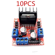 10 шт. L298N Motor Drive Модуль DC шаговый двигатель Интеллектуальный робот автомобиля части