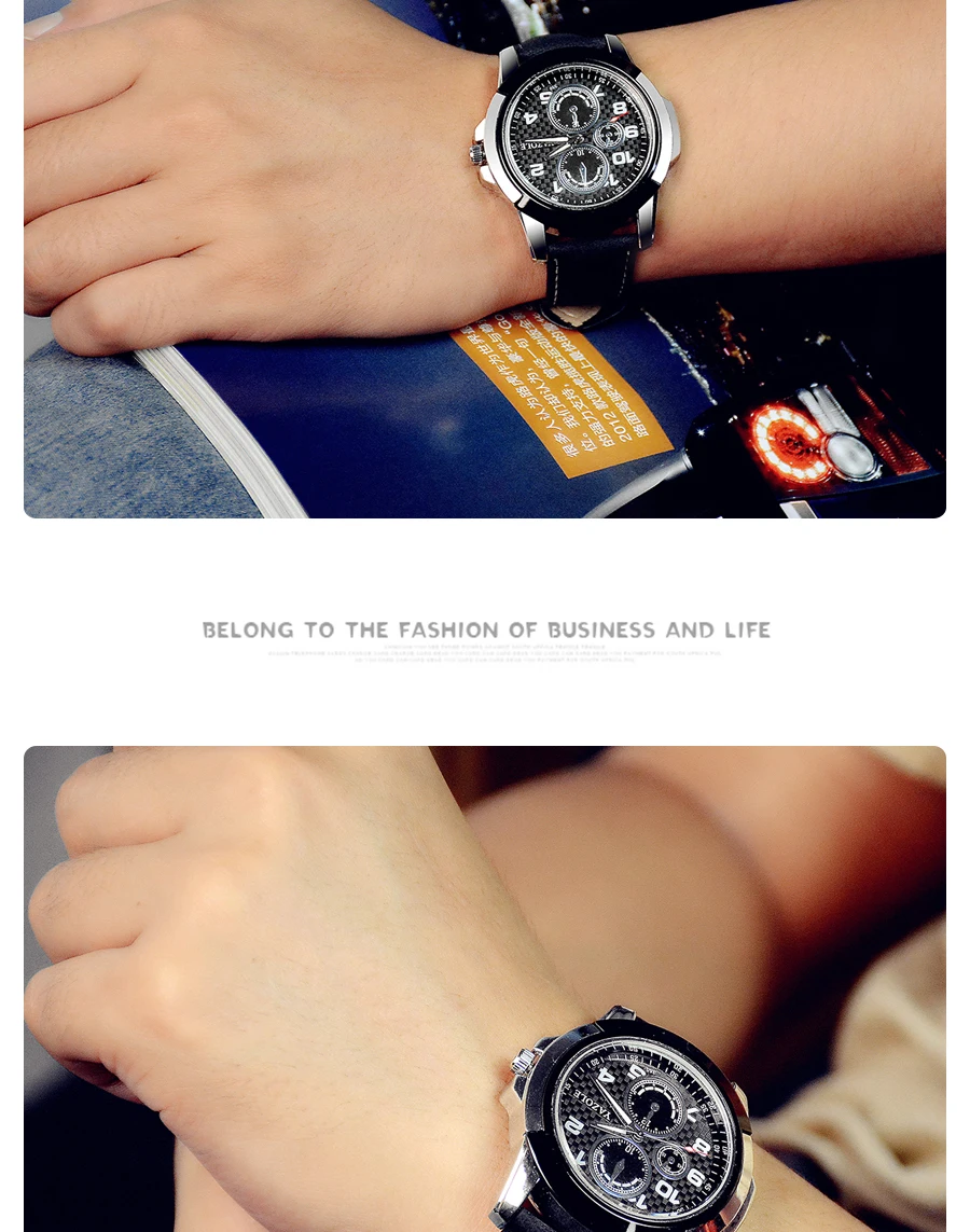 Оригинальные фирменные часы yazole мужские спортивные часы водонепроницаемые светящиеся часы Мужские кварцевые часы мужские наручные часы Relogio Masculino