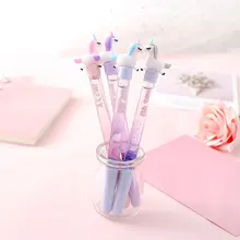 Милая Шариковая ручка с изображением лошади дрейф песок блеск кристалл ручка блестящий красочный креативный шар детская ручка подарок новинка канцелярские принадлежности