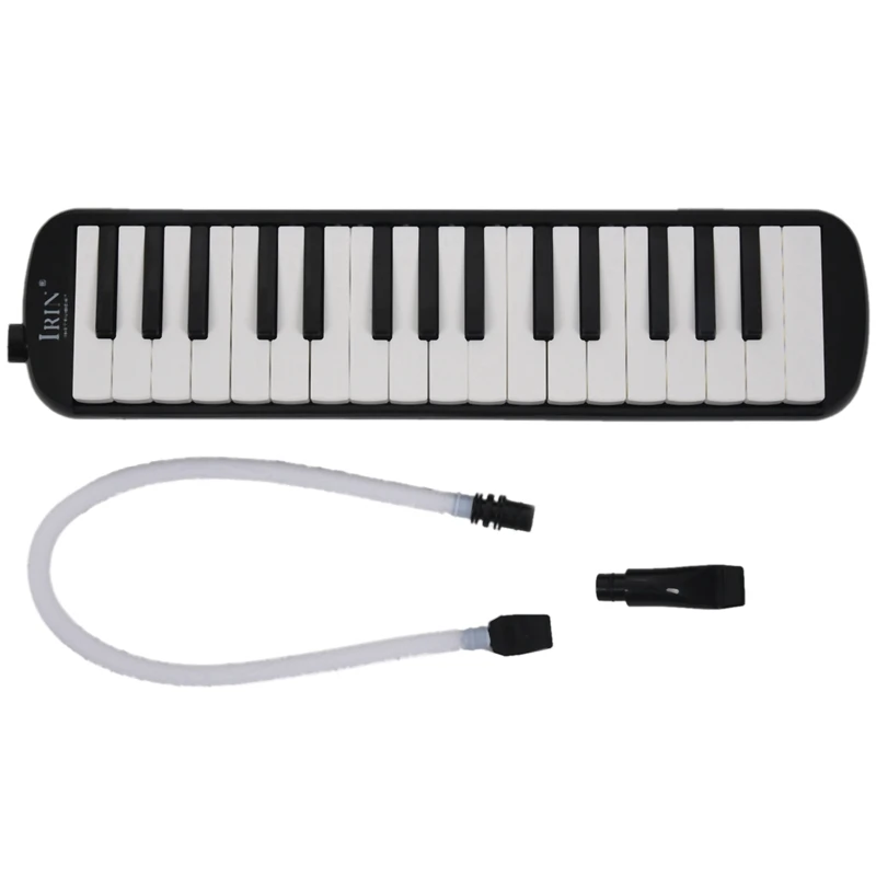 IRIN 1 set 32 Key Piano Style Melodica With Box Organ Accordion Mouth Piece Blow Key Board(Black